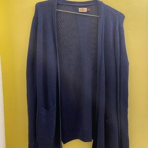 SO Navy Cardigan with Pockets